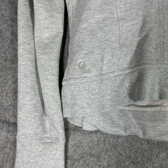 Lululemon Karmacollected Jacket Women’s 4 Heathered Light Grey Full Zip - Picture 9 of 9